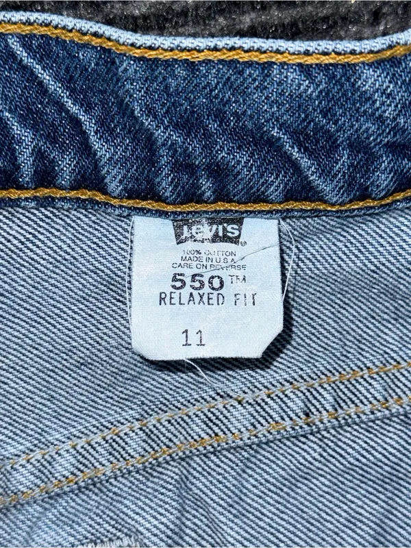 Vintage 90s Levi’s 550 Relaxed Fit Denim Shorts Women’s 11 / 28 USA Made Jorts - Image 5