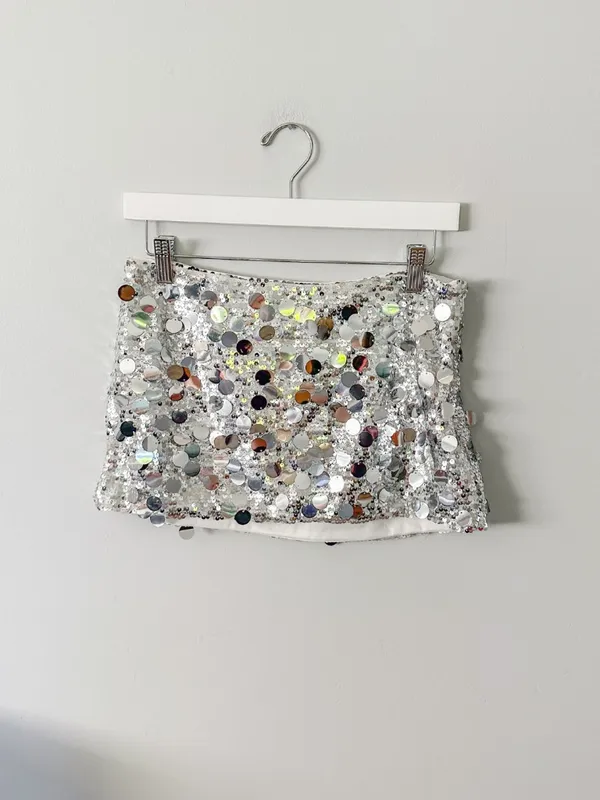 Peppermayo Champagne Chic Mini Skirt in Discoball - Image 7