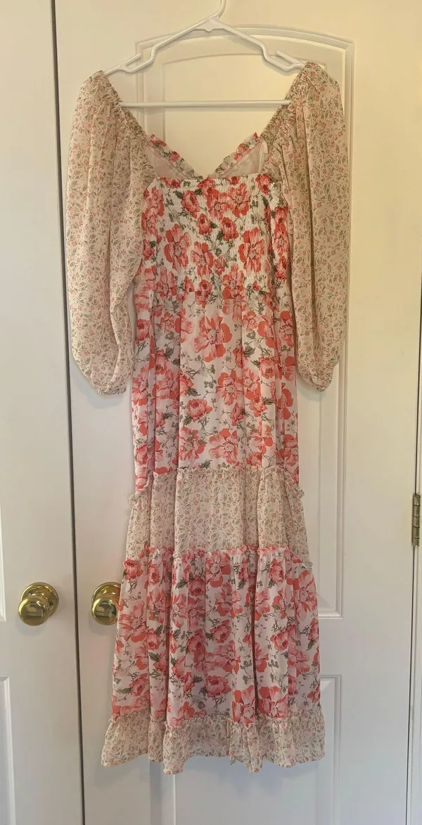 Umgee Mixed Pattern Dress - Image 7