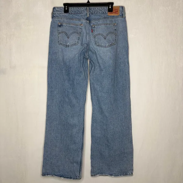 Levi’s Superlow‎ Wide Leg Distressed Jeans - Image 9