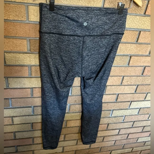 Lululemon Wunder Under Hi-Rise Tight 28" Heathered Black Size 10 - Image 4