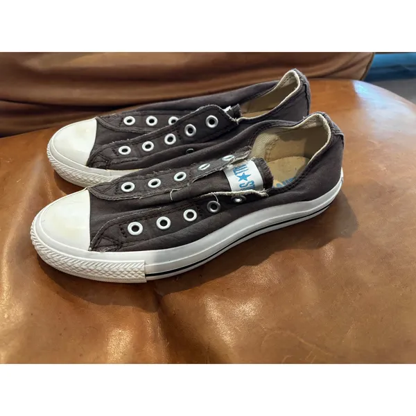Converse All Star Slip On 6 Brown Chuck Taylor Canvas Low Top Sneakers - Image 3