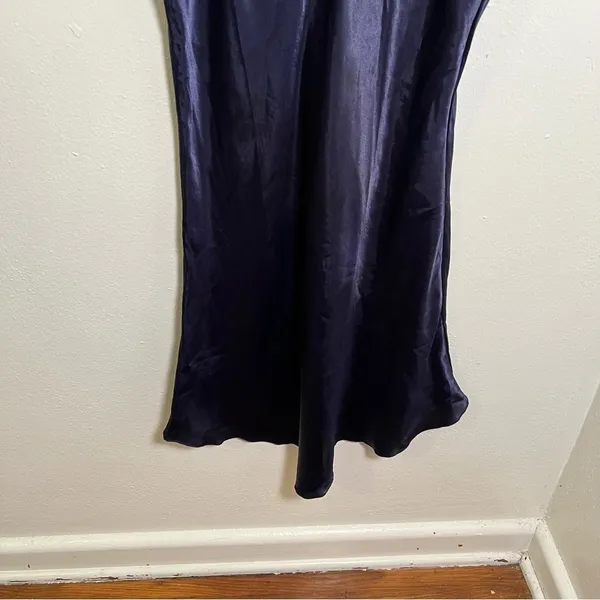 Women's Slip Dress‎ Navy Blue Sleeveless Navy Blue Spaghetti Strap A-Line Adjust - Image 5