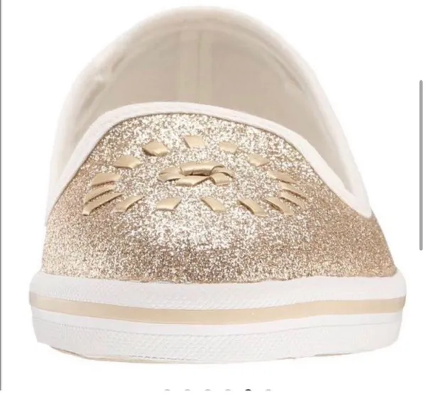 Jack Rogers Mila Gold Glitter Slip Ons 9 - Image 2