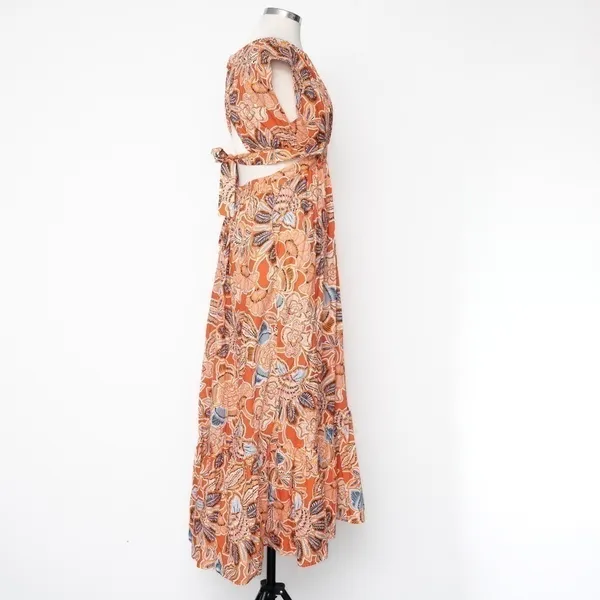 MISA‎ - Dana Mae Cut‑Out Cotton Floral Maxi Dress - Image 5