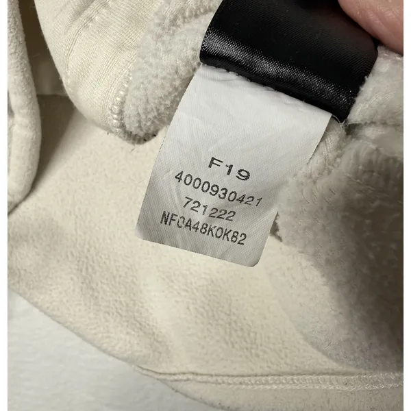 The North Face Fleece Sweater Women Med Mock Neck Pullover Cream Cabin Gorpcore - Image 8