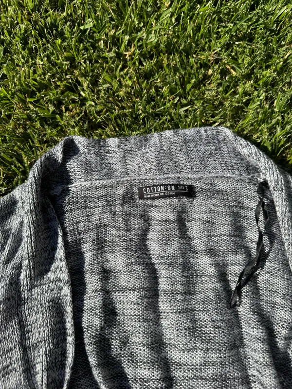 Lightweight heather grey duster Gray - Image 2