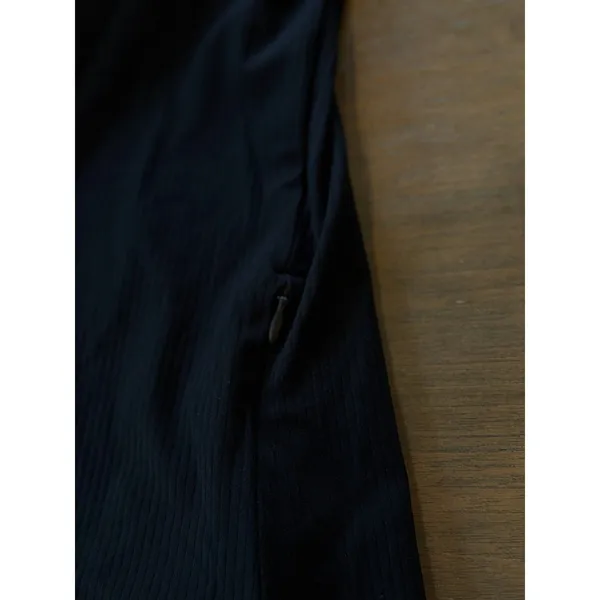 Mondetta 1/4 Zip Active Ribbed Top Black Women's Size M Activewear - Image 13