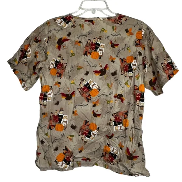 UA Scrubs Thanksgiving‎ Scrub Shirt - Image 4