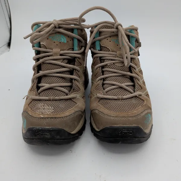 North Face‎ Storm III Mid Waterproof Hiking Boots Brown Teal Womens 5 NF0A32Z7 - Image 3