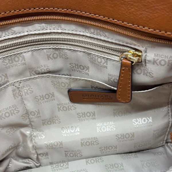 Michael Kors Dark Brown Monogram Shoulder Bag - Image 4