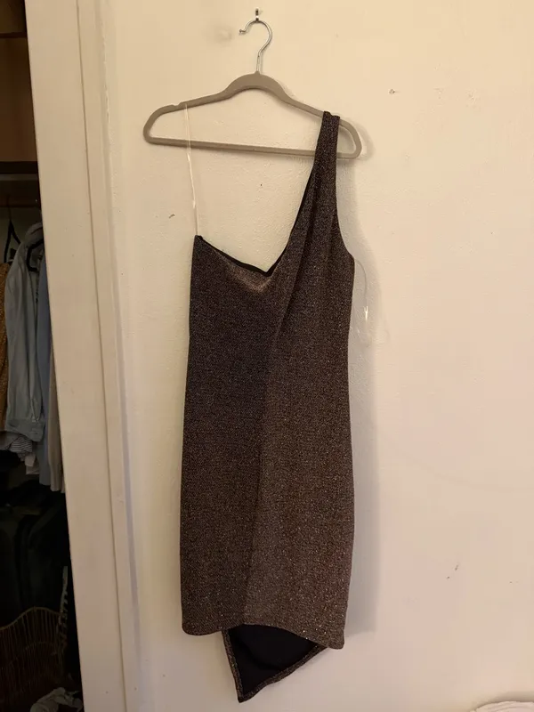 Sparkly cocktail boutique dress Brown Size M - Image 2
