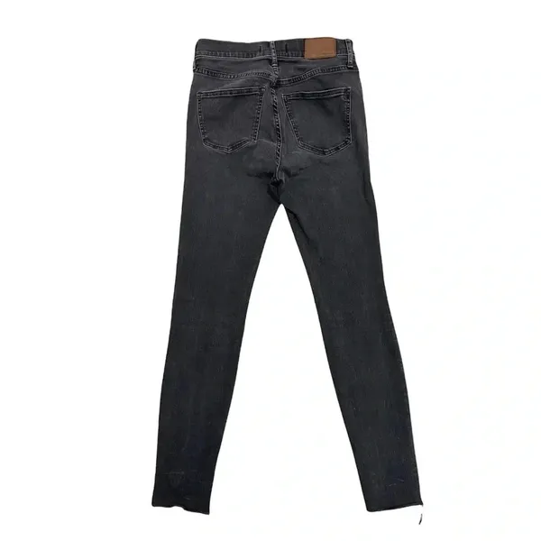 Madewell 9" High Riser Skinny Jeans Black Wash Denim Stretch Women’s Size 25 - Image 5