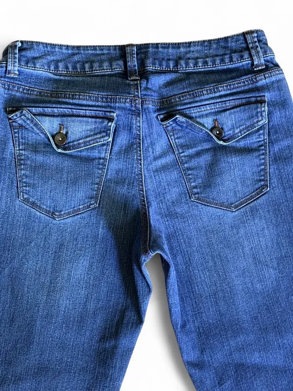 Sonoma Dark Wash Bootcut Jeans size 8 w/ button back pockets - Image 5