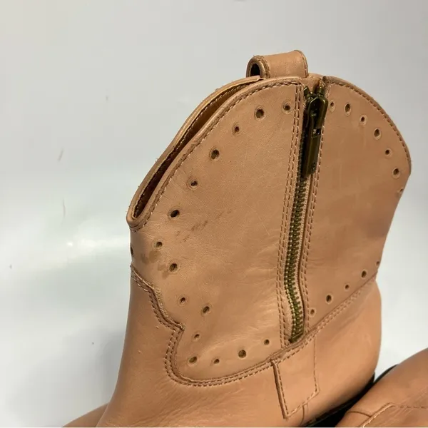 Lucky‎ Brand Chantelx pink leather ankle cowgirl boots size 8 - Image 5