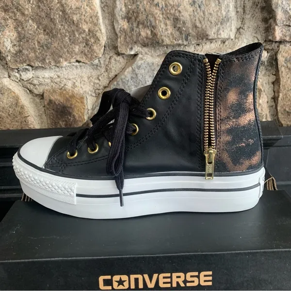 Converse Chuck Taylor All-Star Lift Platform Sneakers Black Women Size 7 540254C - Image 8