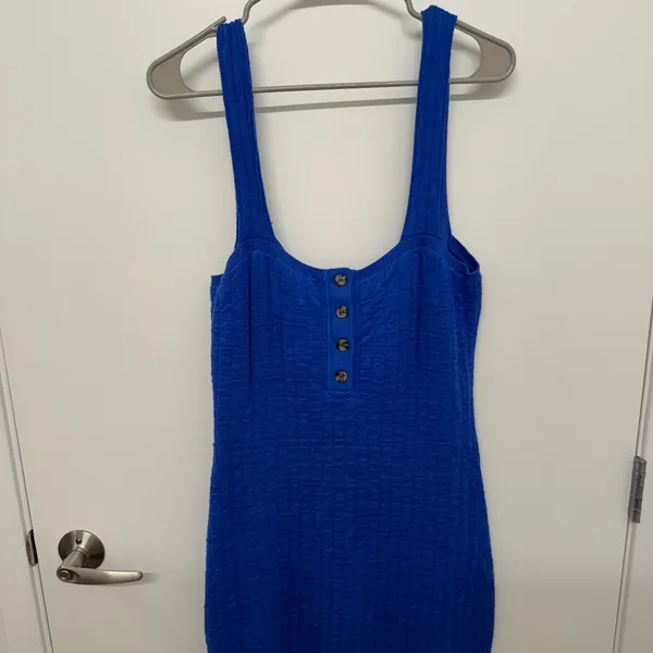 Free People Beach Blue Short And Sweet Mini Dress - Image 6