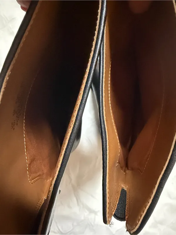 Franco Sarto Black Leather Slip on Boots(Size 8.5M) - Image 8