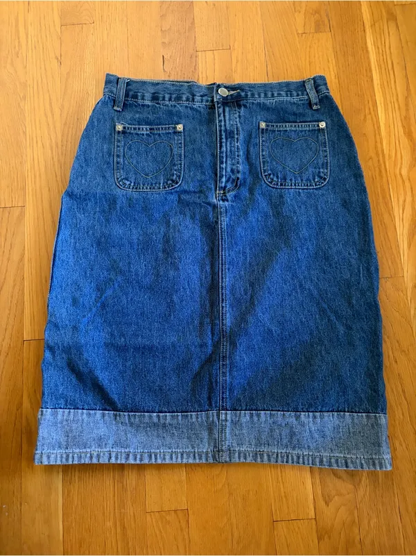 BJS Jean Skirt Size M Blue Size M - Image 2