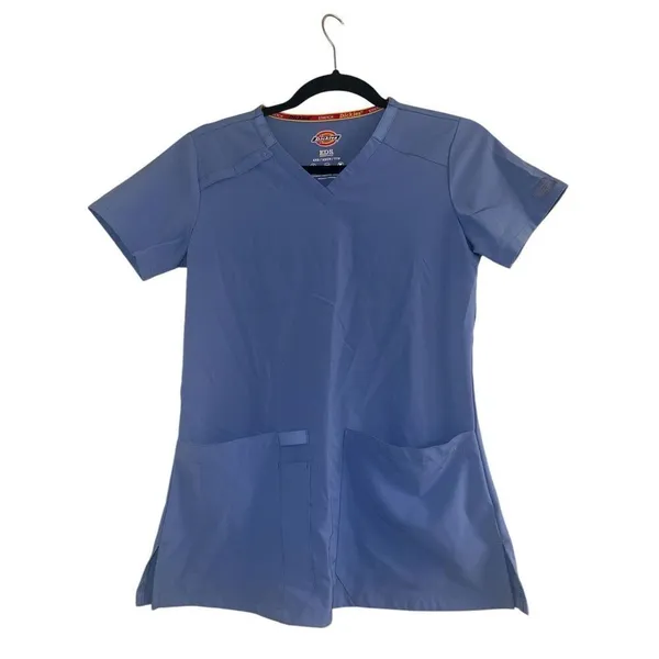 Dickies EDS Essentials Women's V-Neck Ciel Sz XXS Top - Image 4