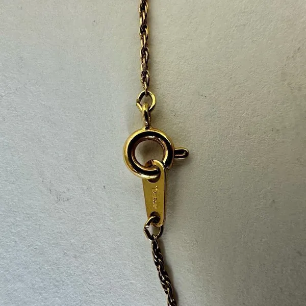 Trifari vintage gold tone flower pendant.necklace - Image 9