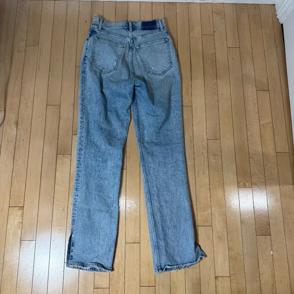 ABERCROMBIE & FITCH The 90's Straight Ultra High Rise Curve Love Size 26 Slit - Image 9