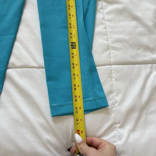 Lululemon Leggings‎ Womens 6 Blue Align High Rise Crop Pull On Stretch Yoga Gym - Image 3