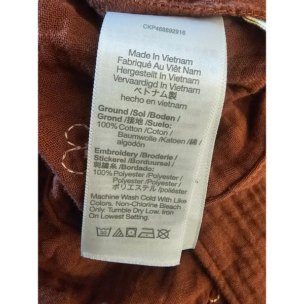 NWT‎ Madewell Womens Burnished Mahogany Lightspun Maira Wrap Top Shirt Blouse 1X - Image 6