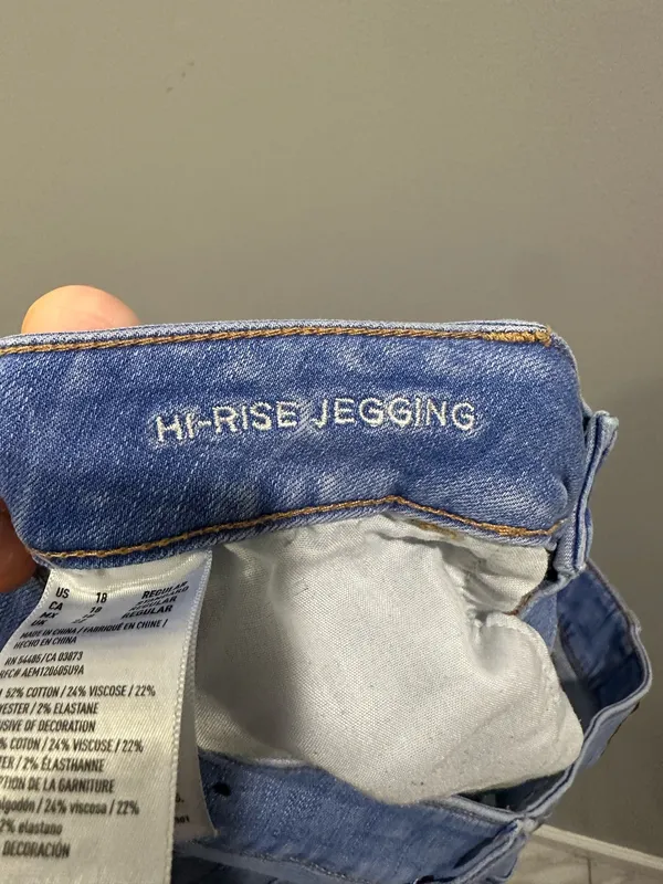 American Eagle X Cafe Super Super Stretch Hi-Rise Jegging - Image 8