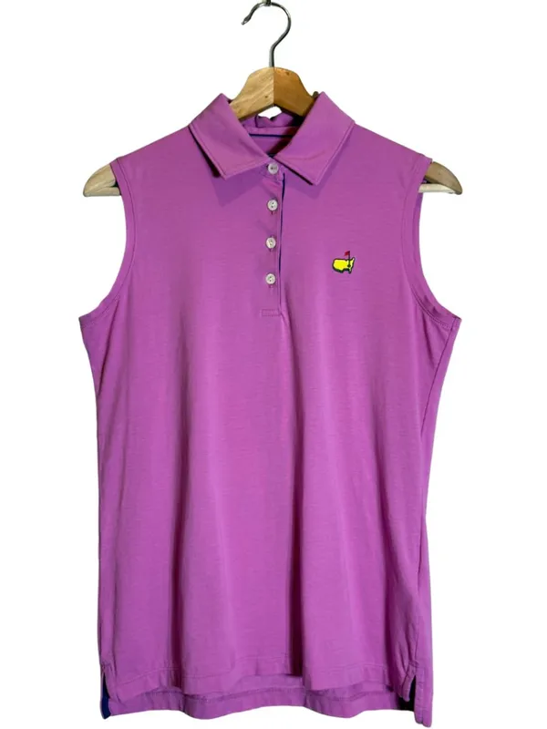 Magnolia Lane Master's Sleeveless Polo Golf Shirt Women's Medium Purple Preppy - Image 3