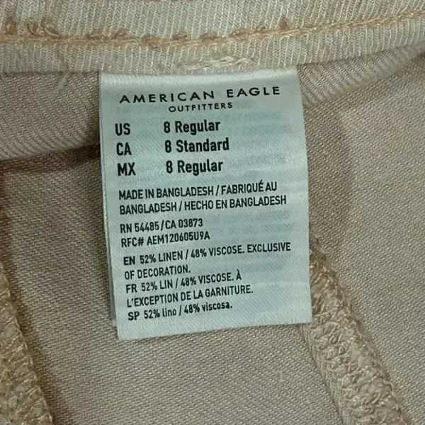 American Eagle Wide‎ Leg Pink Pants Size 28 - Image 6