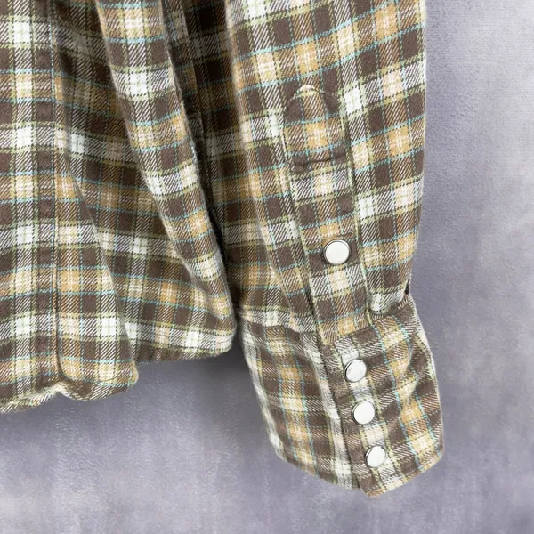 Carhartt Women Flannel Shirt Large Western Workwear Heritage Grunge Street Retro - Image 6