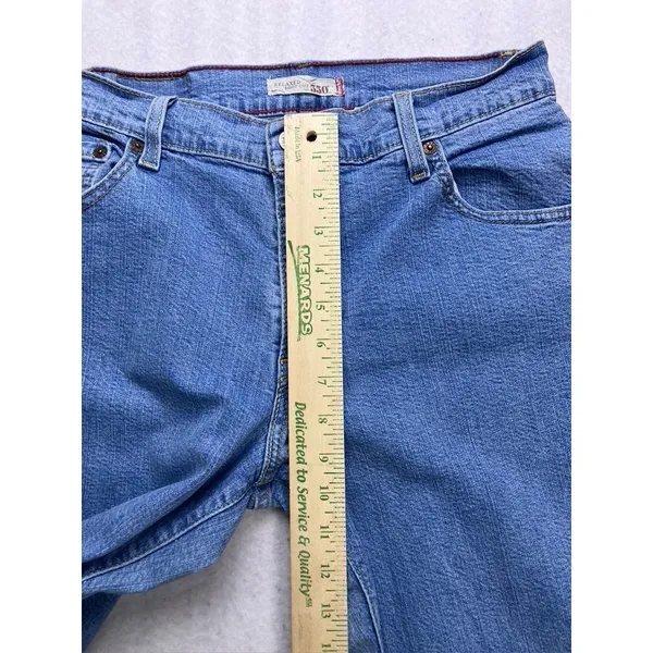 Levi 550 Jeans Womens‎ 10L Blue Relaxed Boot Cut Stretch Denim Pants - Image 5