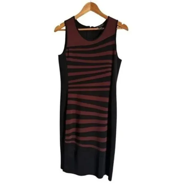 Striped Bodycon Midi Dress Large by INC - Image 2