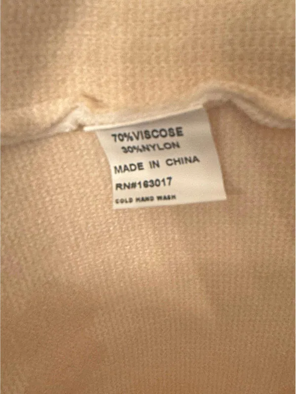 Princess Polly Lainey Floral White Beige knit dress size XS/S - Image 5