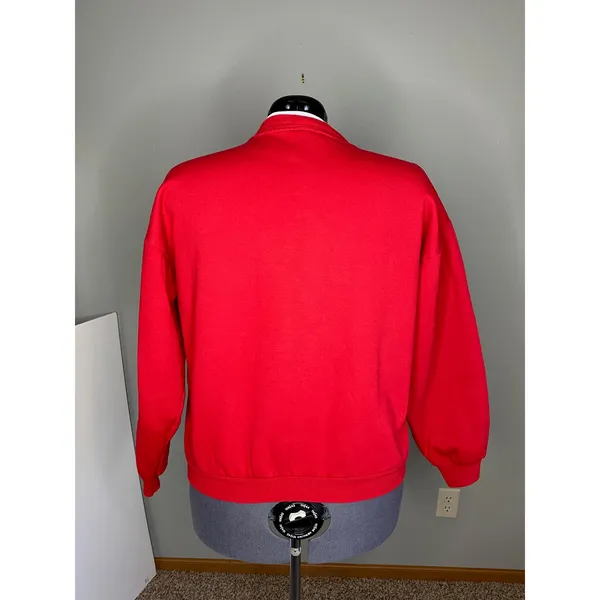 let it snow somewhere else! cat sweatshirt vintage Red Size XL - Image 6