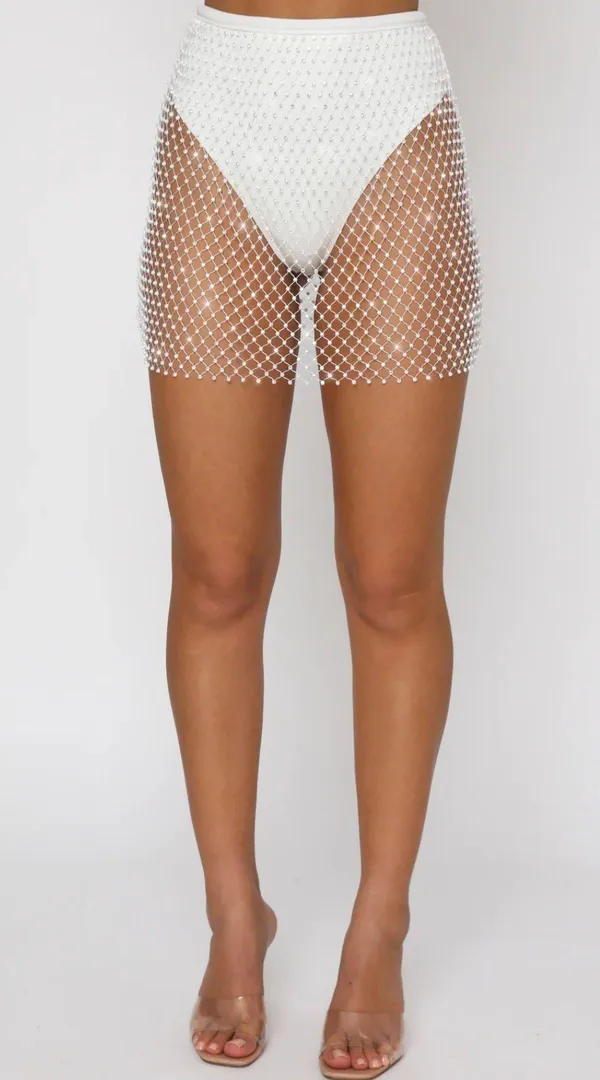 Beaded Mini Skirt - Image 3