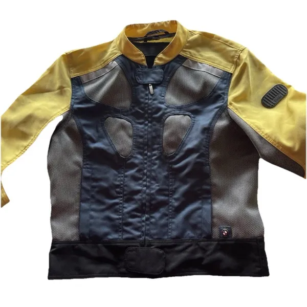 BMW Air Flow 2 Women's Size 8R Motorcycle Jacket Padding Armor Yellow RARE - Image 3