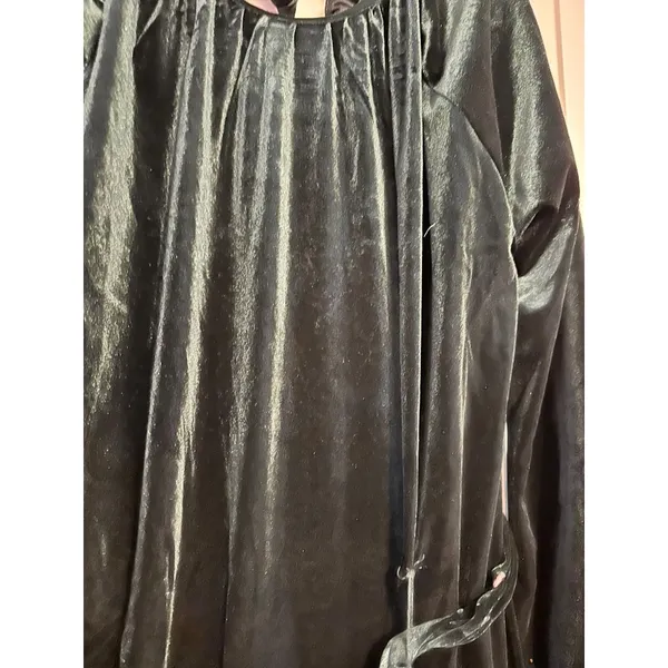 Draper James RSVP Velvet Dress Emerald‎ Green Tie Back Ruffle NWT Holiday XL - Image 9