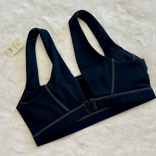 NWT Offline by Aerie Black with Gray Stitching Goals Padded Sports Bra - Size: M - Image 8