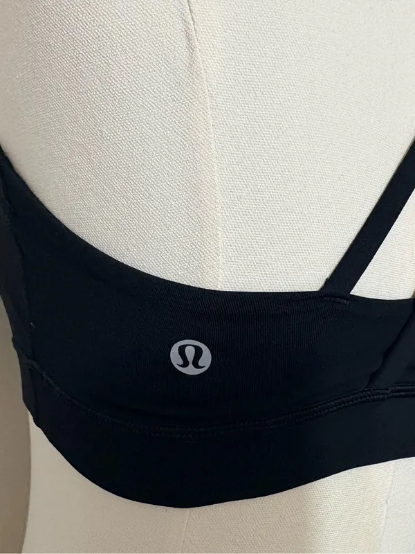 Lululemon Energy Bra Black Medium Support Size 6 W2326S - Image 3