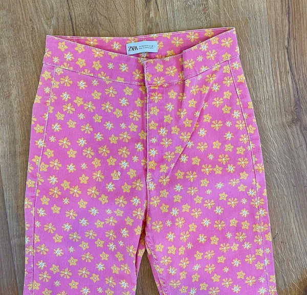 Zara Patterned Jean flare - Image 4