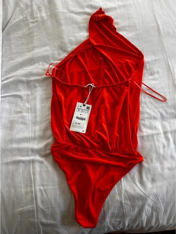 Orange ZARA Bodysuit S - Image 2