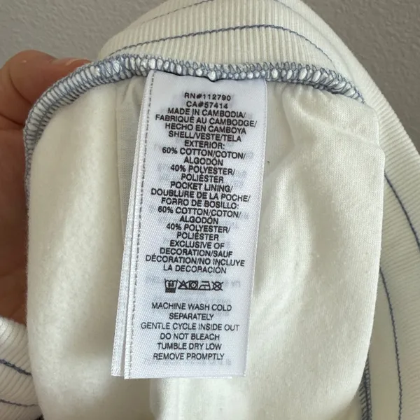 NWT True Religion HS Straight Leg Winter White Sweatpants XL - Image 9