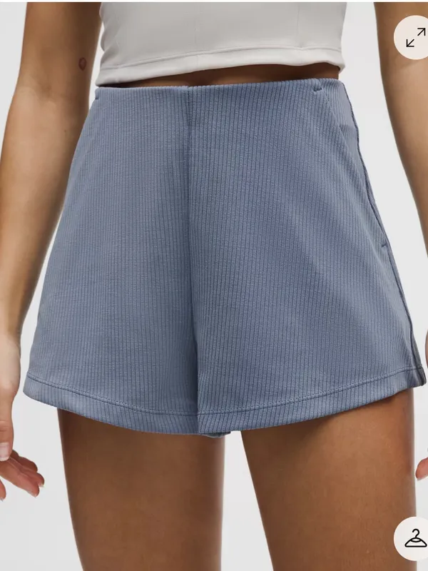 Lululemon Ribbed High Rise Softstreme Short 2” in Twilight Rose - Image 4