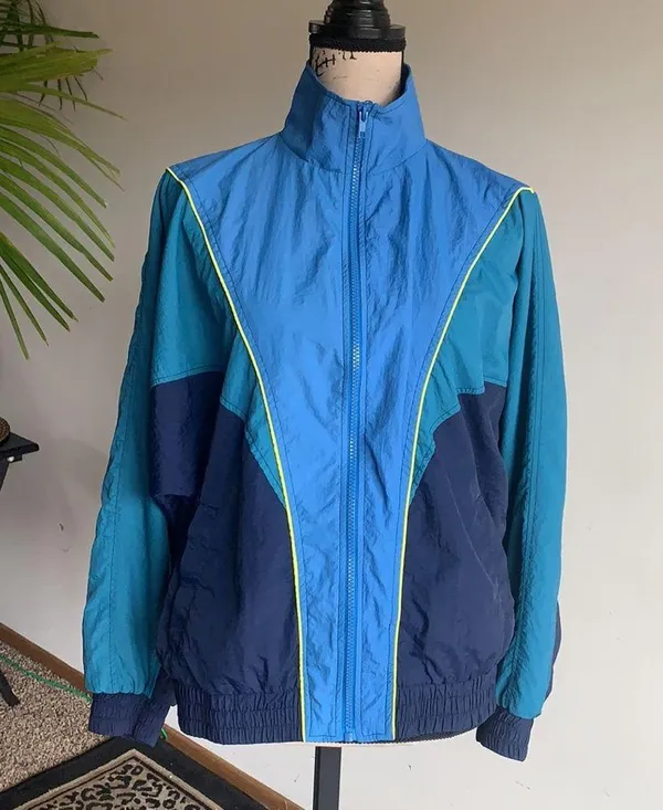 Wild Fable 80’s Windbreaker Blue XS - Image 2