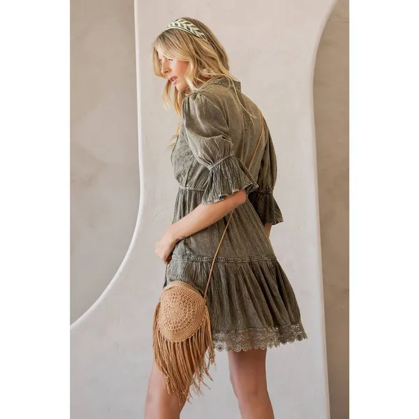 Young Threads Dress Size XL Embroidered Bohemian Festival Hippie Boho - Image 4