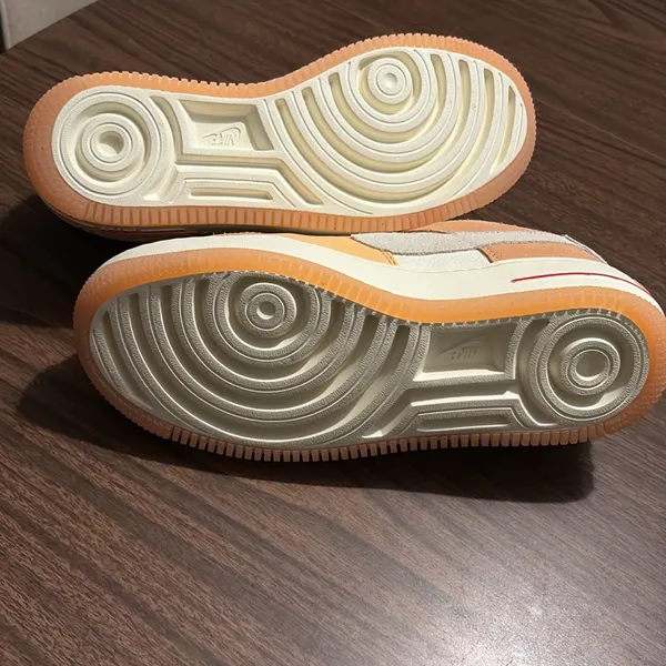 Nike Air Force Shadow Sisterhood Size 9 Cashmere Orange Chalk Shoes - Image 8