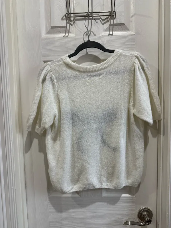 Anthropologie The Mollie Short-Sleeve Printed Sweater - Image 3