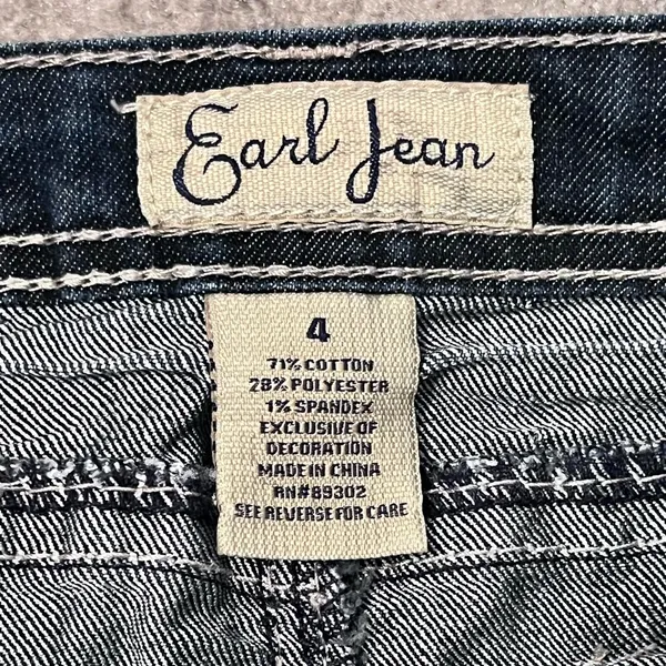 EARL JEAN Vintage Women’s Blue Denim Mini Skirt - Image 7